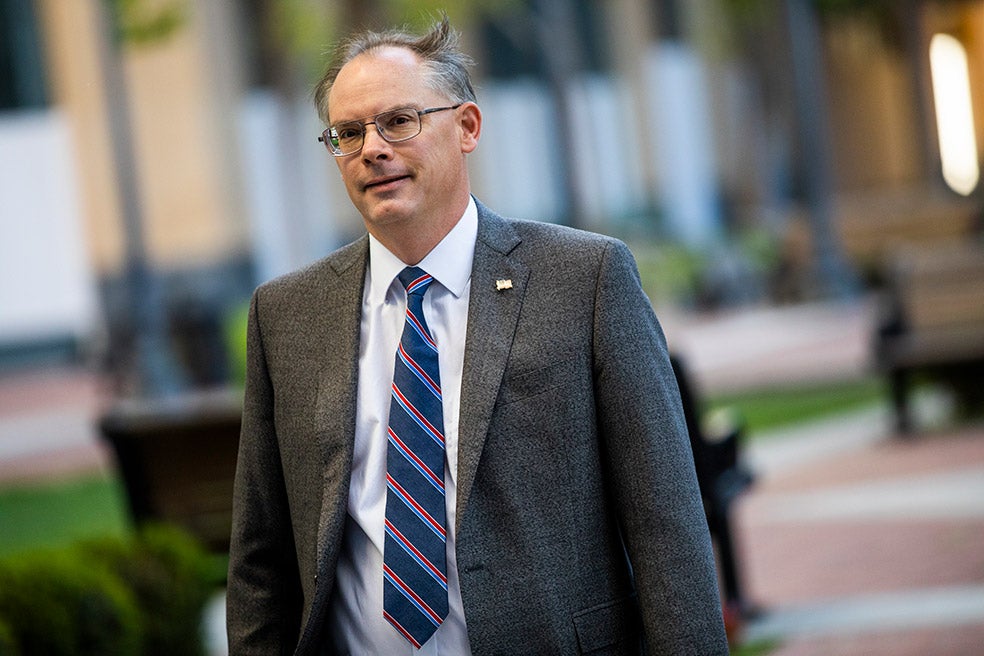 Sweeney tiene 52 años y montó su primer negocio con 15: una empresa de jardinería en el barrio; para entonces ya programaba. Su padre trabajaba para el Departamento de Defensa analizando fotografías de aviones espías. No tiene pareja conocida ni hijos. Posee cerca de 40.000 hectáreas de bosques que ha convertido en reservas naturales. Pese a ello, confiesa que su pasión son los coches deportivos.