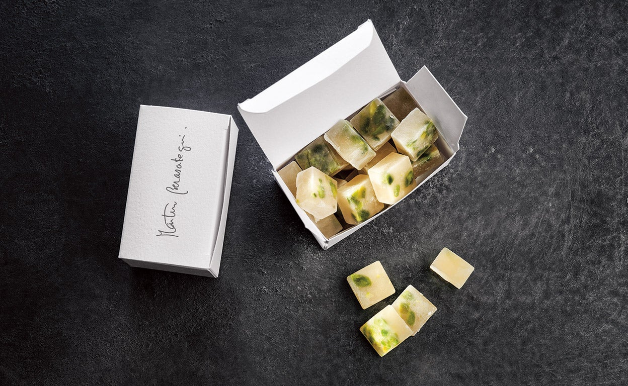 Caramelos de mantequilla salada y pistachos