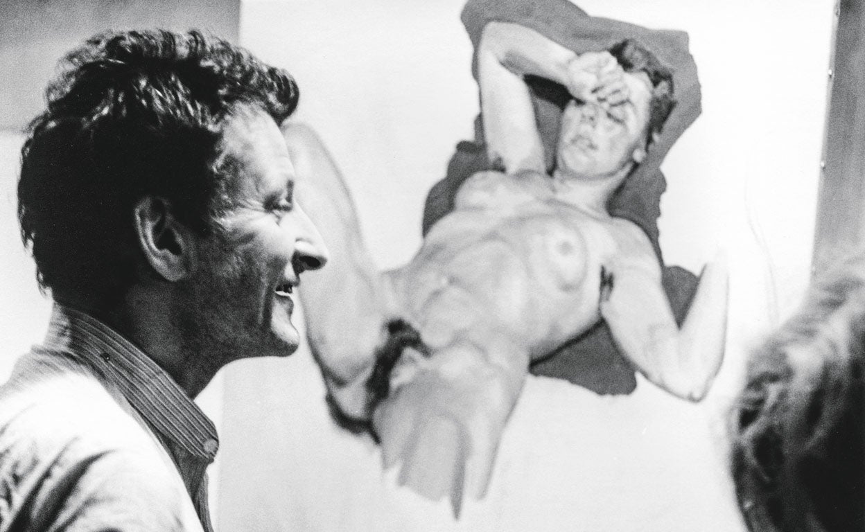Las sugerentes imágenes de Lucian Freud en la intimidad de su estudio