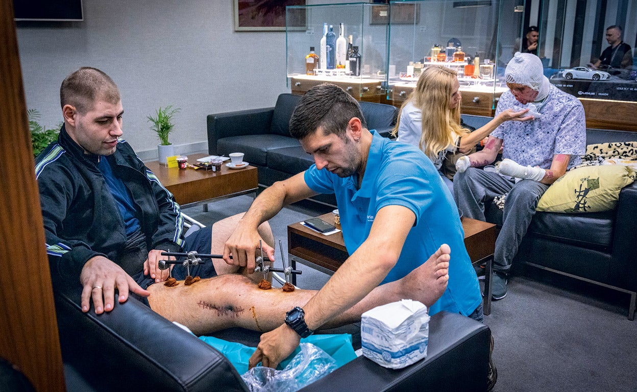 Los heridos de la guerra de Ucrania llegan a España