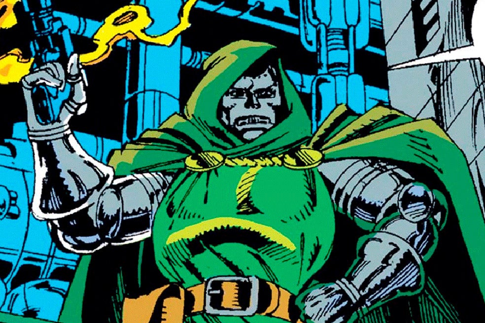 «El doctor Víctor Von Doom, némesis de Los 4 Fantásticos, fue mi primer villano. Y me encantó. Un tipo inteligente que, como rey de Latveria, podía realizar sus villanías en EE.UU. y acogerse a su inmunidad como jefe de Estado. Jack Kirby creó una obra maestra llena de colorido».