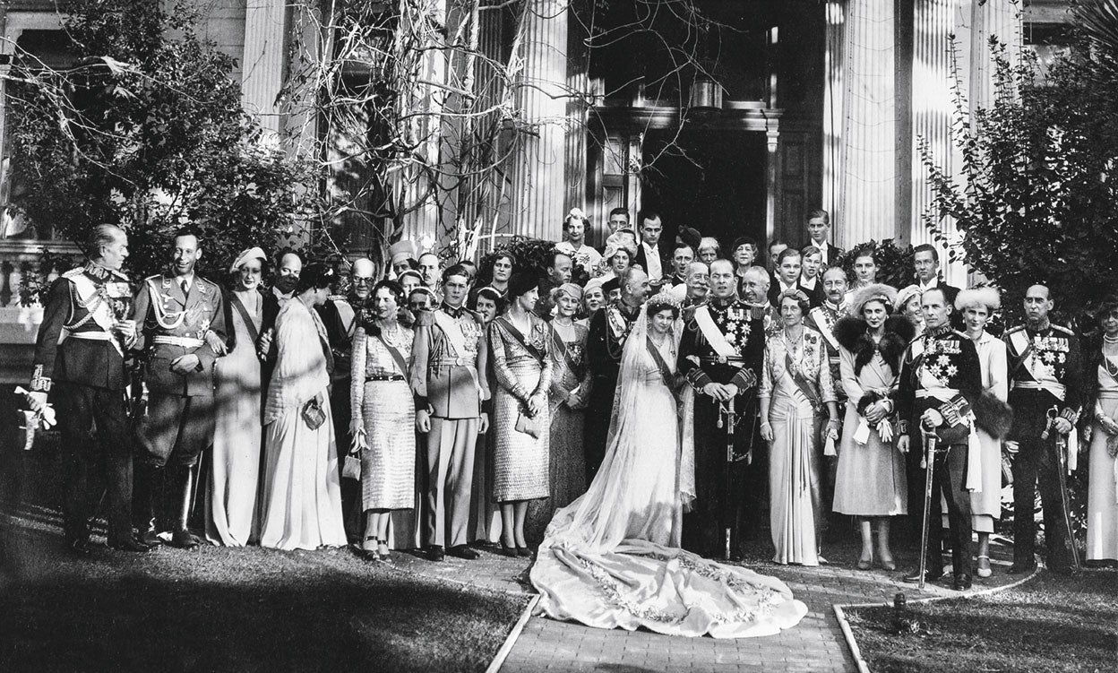 La boda de Pablo y Federica reunió en Atenas a las familias de la realeza europea. Un año después estallaba la Segunda Guerra Mundial.