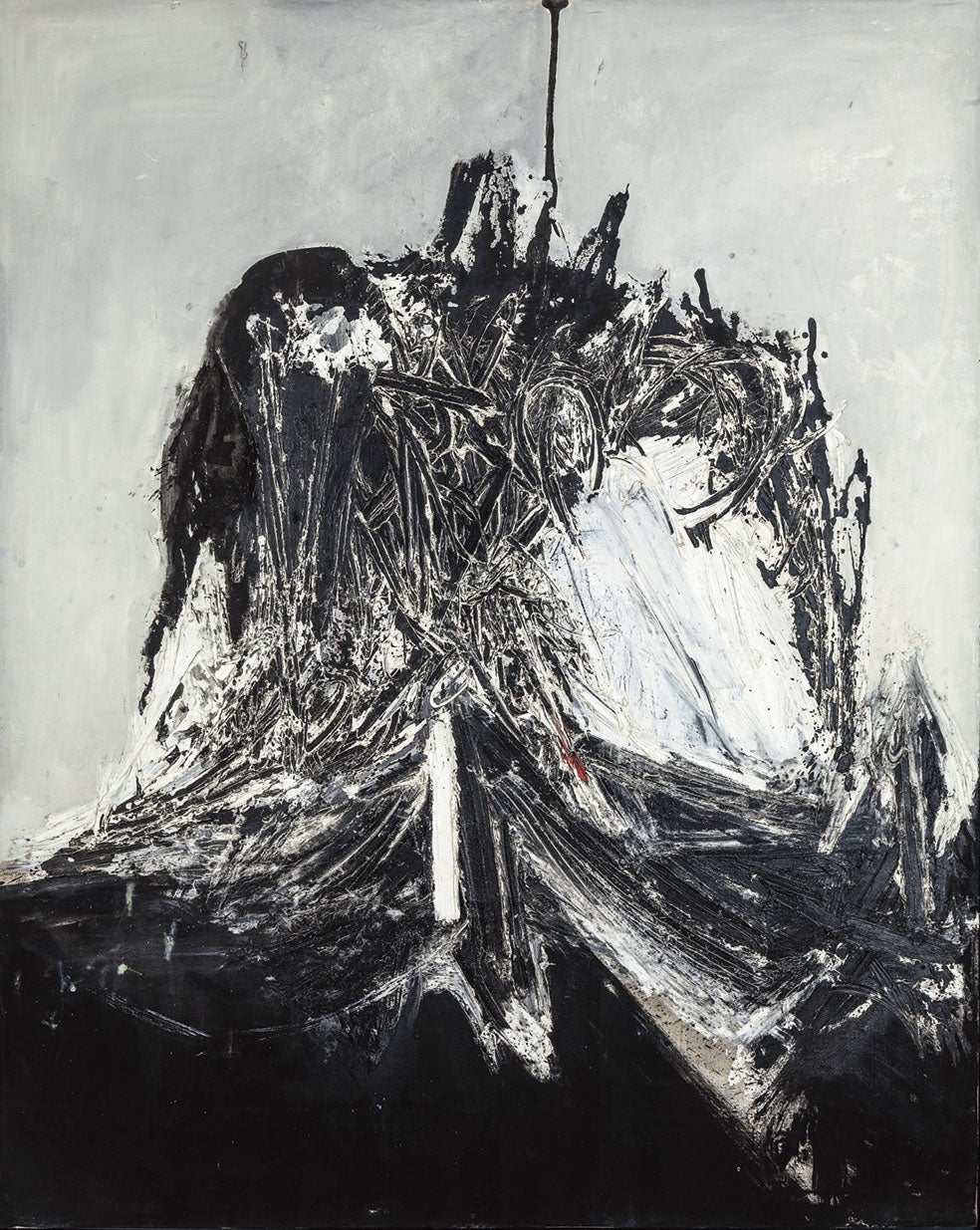 Toledo, de 1960, es un homenaje a su ciudad natal y forma parte de su periodo informalista, momento clave de su carrera, por su gran proyección internacional y su necesidad de expresar su estado de ánimo en pleno franquismo.