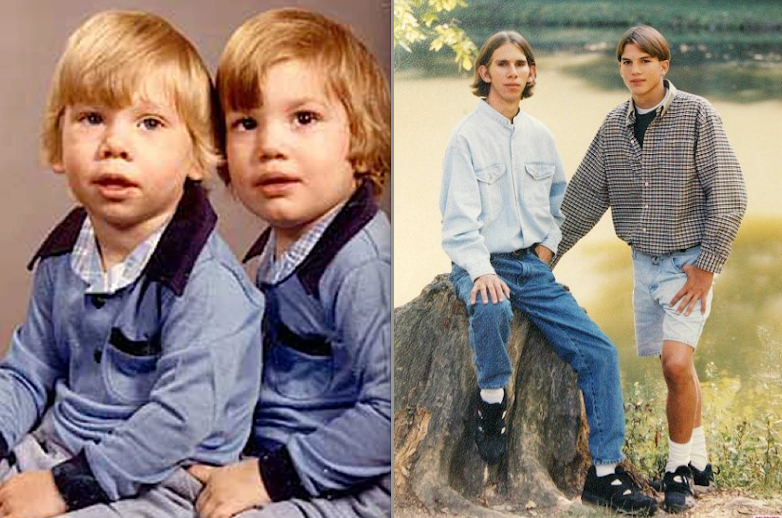 Ambos tienen una hermana mayor, Tausha. Entre ella, dada a meterse en problemas, y su hermano enfermo, Ashton «hacía cualquier cosa para llamar la atención, para brillar». Un día en el instituto subió al escenario, sintió las risas y los aplausos del público y lo tuvo claro. «Quería más».