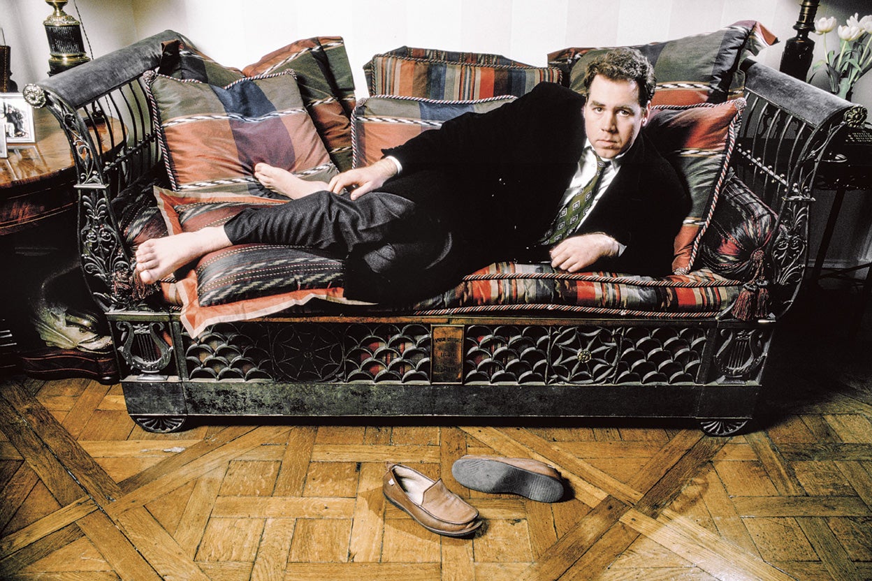 Easton Ellis en 1992 durante la promoción de American psycho, relato en primera persona de un yupi, asesino en serie y cocainómano. Ocho años después, Christian Bale protagonizó la película.