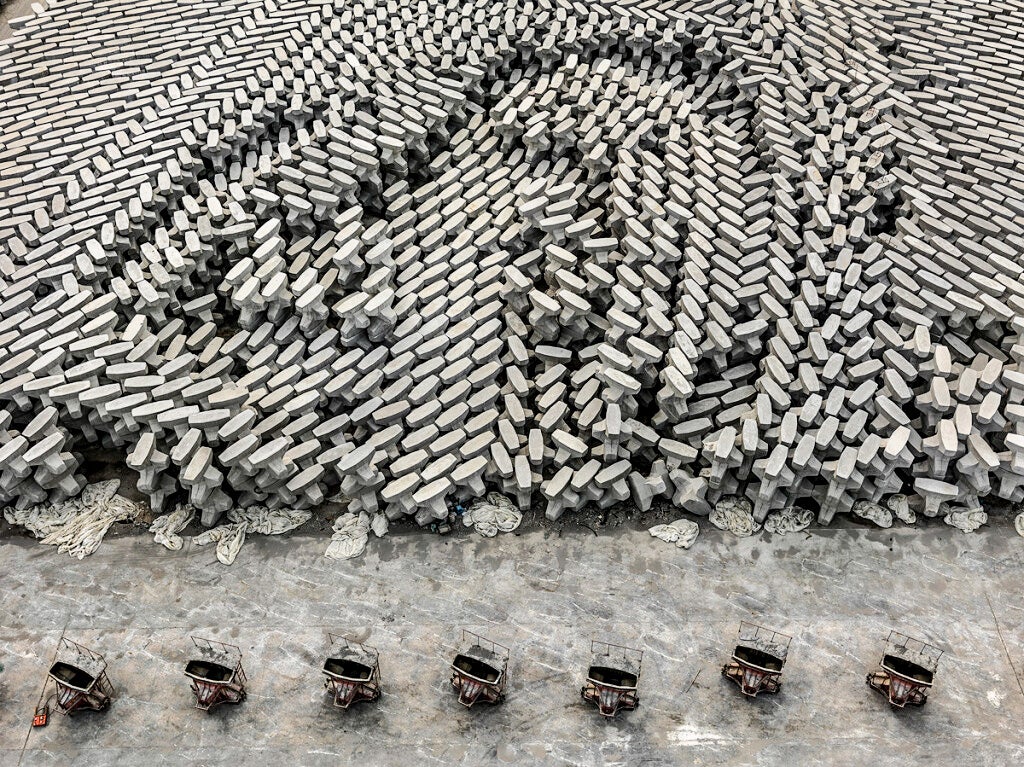 Postes para señalización en Dongying.