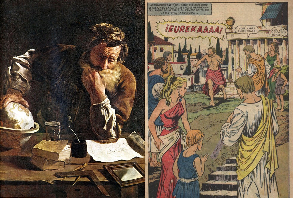 El mito de Arquímedes resolviendo en la bañera un problema que podía costarle la vida ha servido para ilustrar durante siglos una idea brillante al grito de 'Eureka' (que en griego significa 'encontré'). También para argumentar que en cuando nos bañamos relajadamente nuestra mente puede alcanzar cotas de genialidad.