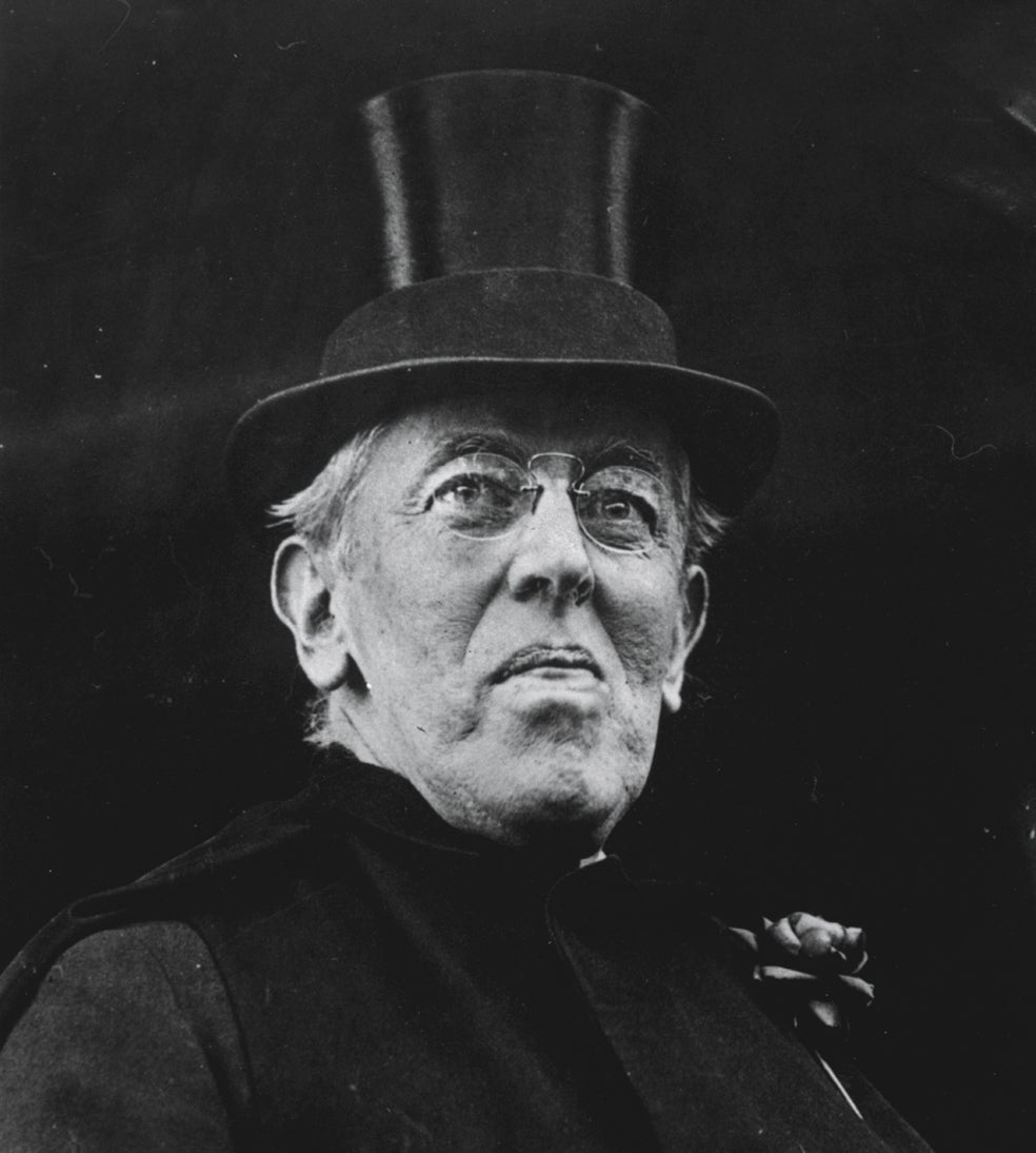El presidente Woodrow Wilson fue neutral hasta abril de 1917, cuando EE.UU. entró en guerra. |