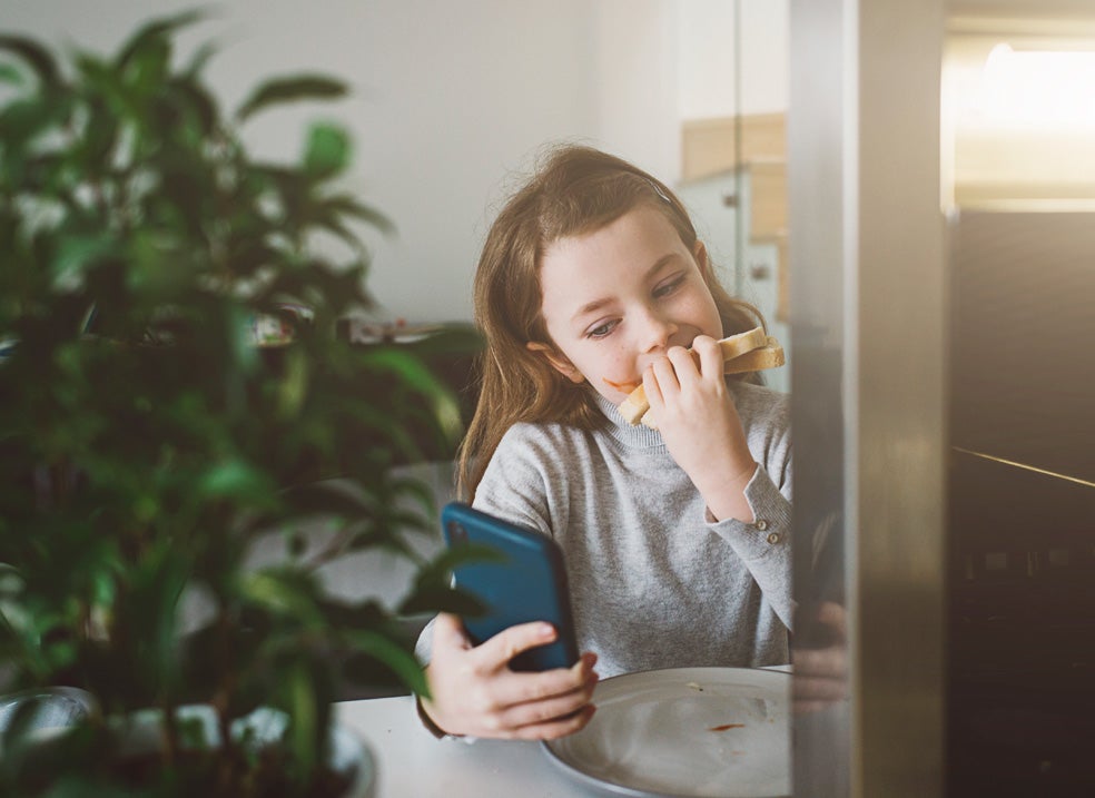 La mayor diferencia es que antes, dos de cada diez niños merendaban delante de la televisión; hoy, más de la mitad lo hace frente a una pantalla.