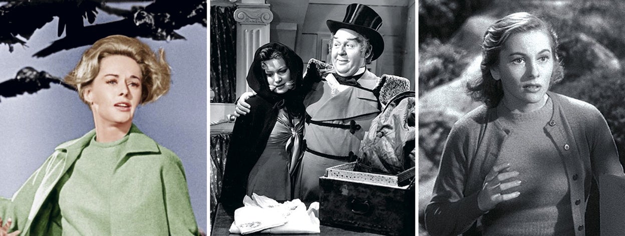 Los pájaros, La posada de Jamaica y Rebeca son obras de Daphne du Maurier llevadas al cine por Alfred Hitchcock. El director hizo sus pequeñas aportaciones a las historias de Daphne: en Los pájaros recortó el cortejo de los protagonistas y convirtió la costa de Cornualles en la de California. En Rebeca, la narradora desaparece después de la mítica frase inicial, «anoche soñé que había vuelto a Manderley». Durante el rodaje de La posada de Jamaica hubo choques entre Hitchcock y Charles Laughton y cambios en la trama. A Daphne no le gustó el resultado.