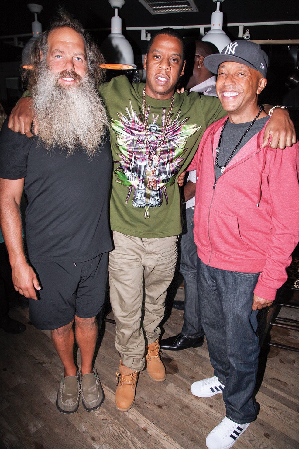 Con Jay-Z y Russell Simmons.