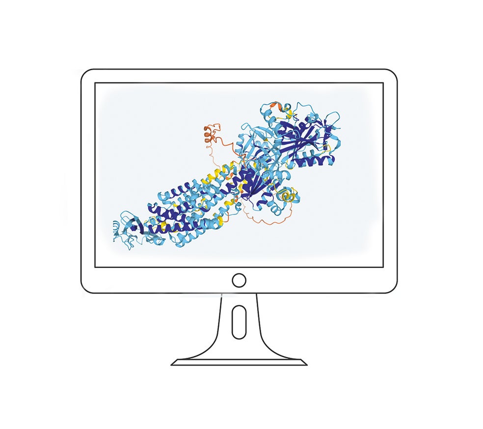 Imagen - 4. Del ordenador al laboratorio: Ahora, gracias a la inteligencia artificial de aprendizaje profundo, pueden crear digitalmente muchas proteínas nuevas, desde cero. Primero, los científicos diseñan en el ordenador qué forma debe tener la nueva proteína y cómo debe ser la cadena de ADN que determinará que se pliegue de una determinada manera. El siguiente paso: hacerla realidad, 'fabricarla' en el laboratorio...