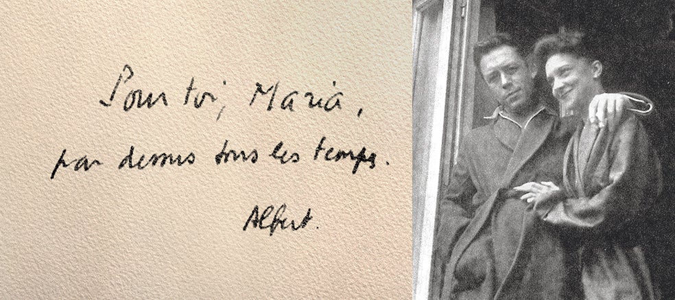 El escritor francés Albert Camus y la actriz española María Casares se cruzaron 865 cartas durante los 15 años que duró su romance. En algunas, ella le dice que él le recuerda a Humphrey Bogart.