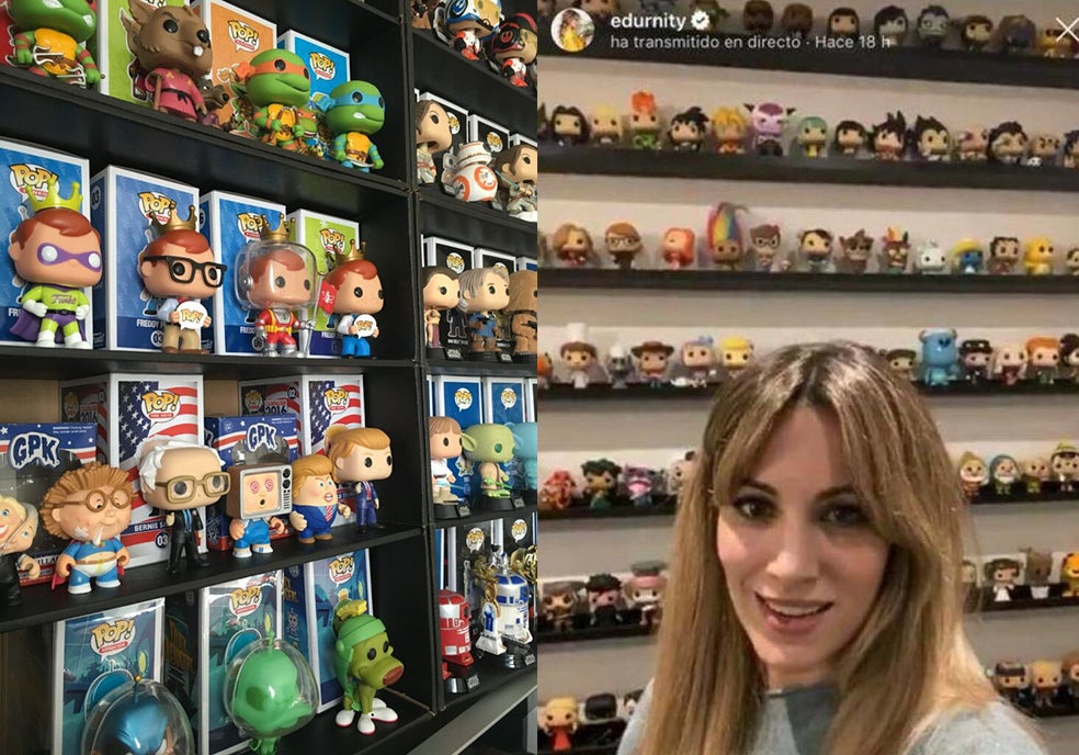 Los Funko Pop son unos muñecos cabezones, imitando la estética japonesa, que representan a personajes de cómics, series, celebrities... Se crearon en 2010 (aunque la empresa juguetera norteamericana Funko existe desde 1998) y desde entonces se han convertido en juguete y objeto de culto de millones de adultos, algunos famosos como la cantante Edurne, que muestra en redes su espectacular colección.