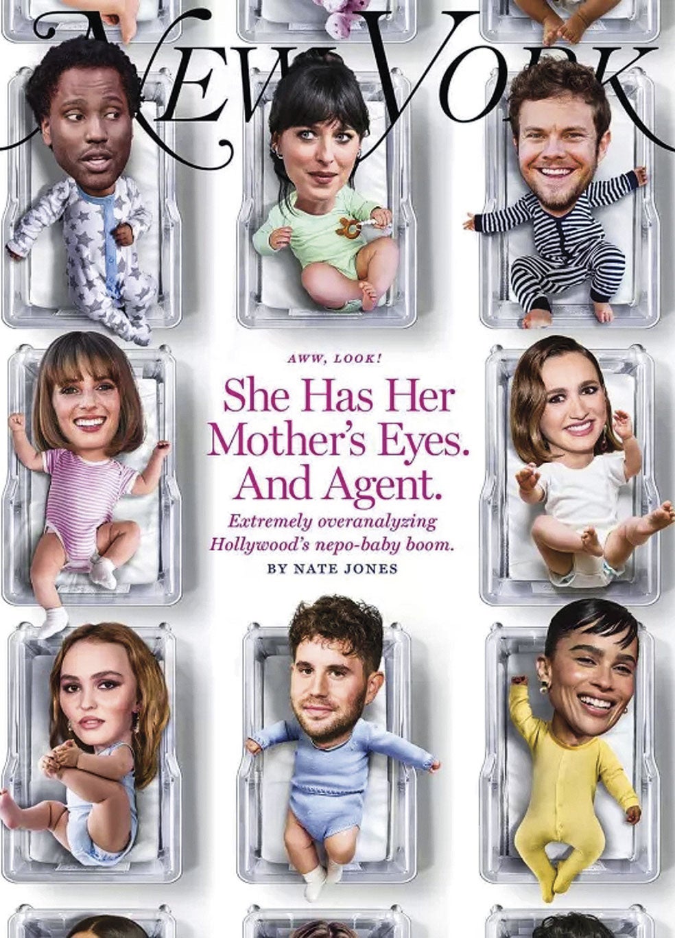 Una reciente portada sobre el fenómeno de los nepobabies.