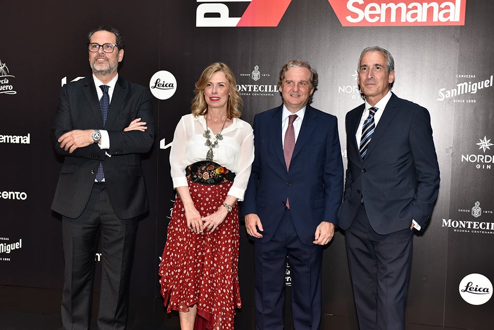 Rafael Martínez de Vega, director general de CMVocento, Mar Cohnen, directora del XLSemanal, Ignacio Ybarra, presidente de Vocento, y Emilio Herrera, presidente de KIA Iberia.