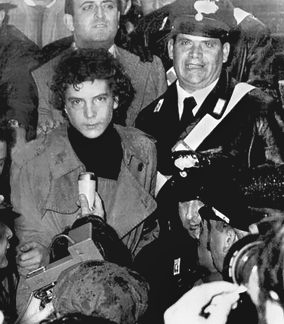 John Paul Getty en el momento de la liberación tras el secuestro después de más de cinco meses en 1973.