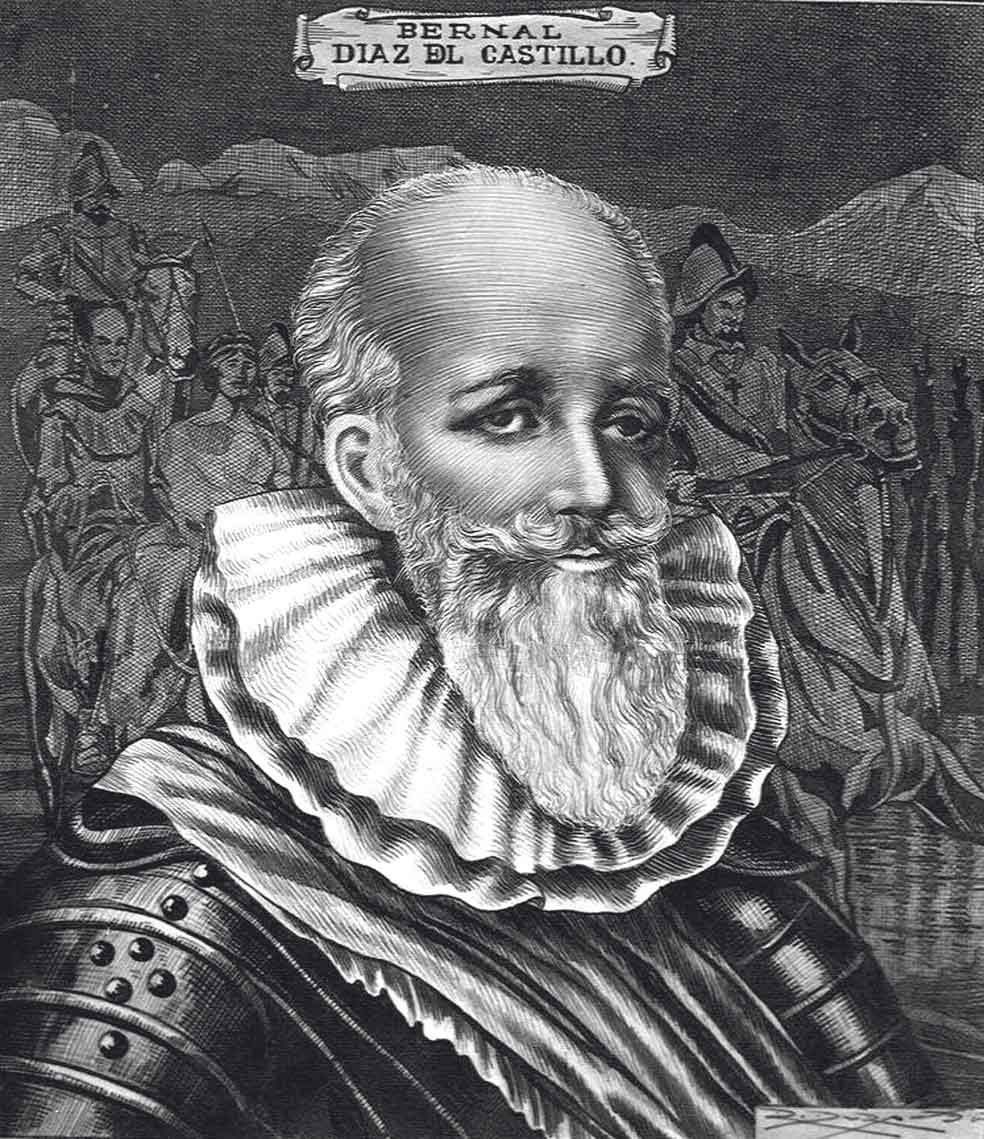 El soldado Bernal Díaz del Castillo es el autor oficial de la Historia verdadera de la conquista de Nueva España.