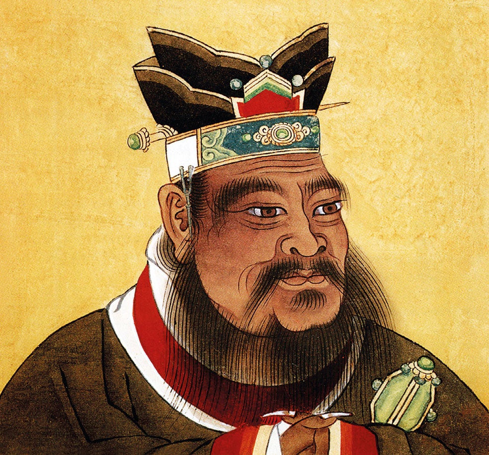 Confucio —aquí representado en una pintura china del siglo XVII— aprendió toda clase de habilidades y desempeñó diversos oficios que le servirían para sobrevivir en la turbulenta China de su época y asombrar a sus discípulos.