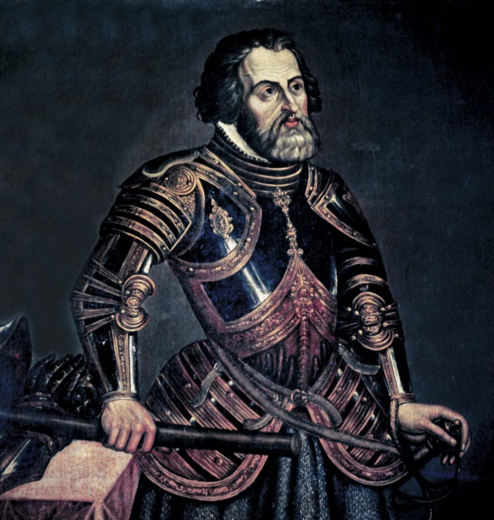 Hernán Cortés (1485- 1547) fue hijo de un hidalgo extremeño. Aventurero, no se conformó con sus estudios de Latín y Leyes en Salamanca y pronto, en 1504, partió hacia la caribeña isla La Española. En 1518 –tras participar en la conquista de Cuba– se embarcó hacia el imperio azteca en un viaje que cambiaría la historia.