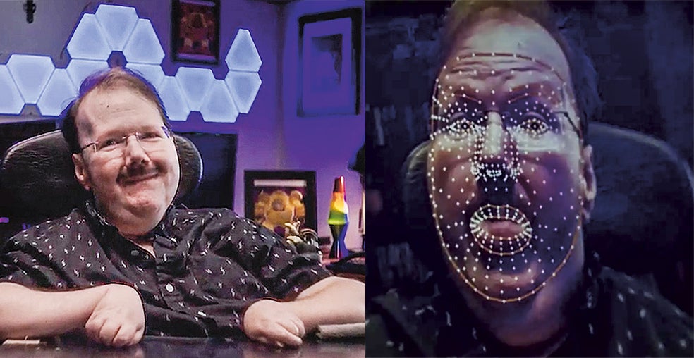 El norteamericano Lance Carr es streamer de videojuegos y tetrapléjico. Gameface, liderado por el español Miguel de Andrés-Clavera, le permite jugar leyendo su rostro.