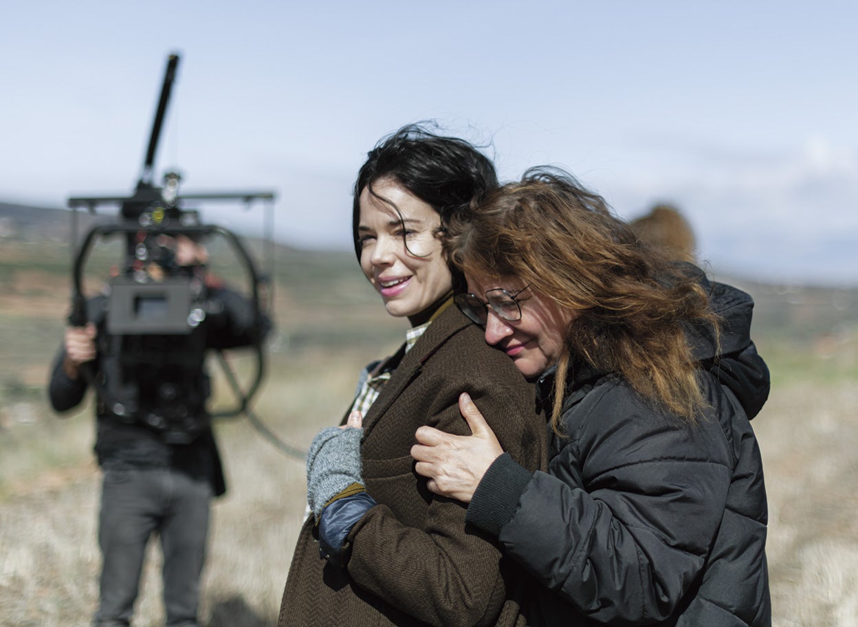 Costa en el rodaje con Coixet. La directora dice que no habría hecho esta película si Costa no hubiera aceptado el papel de Nat.