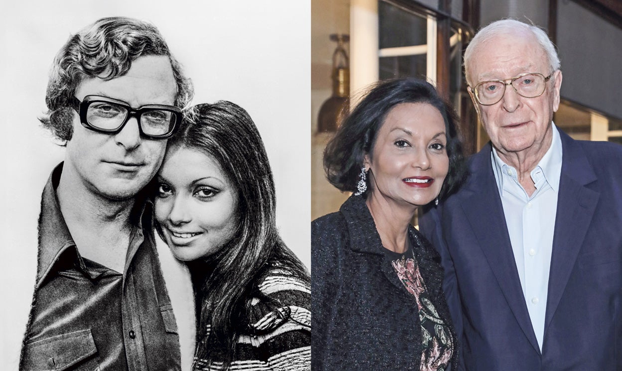 Michael Caine está casado desde 1973 con Shakira Baksh, nacida en la Guyana británica, de padres indios musulmanes. Era modelo cuando se conocieron. Fue amor a 'primera pantalla'. Él la vio en un anuncio y decidió que era la mujer de su vida. Insistió hasta que ella dijo 'sí'. Tienen una hija. Caine es también padre de otra, de una pareja previa.