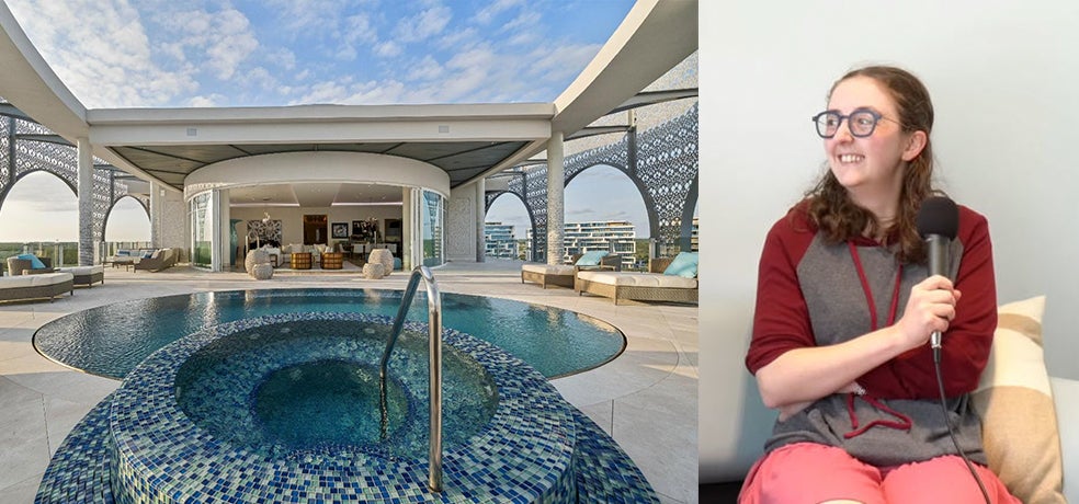 Al llegar a Bahamas, los hábitos de Sam y sus directivos más cercanos cambiaron sustancialmente. Se instalaron en una urbanización de superlujo, llamada Albany, en Nassau, con penthouses como el de la imagen. Allí, presuntamente, llevaban una vida sentimental y sexual 'abierta'. La novia de Bankbam-Fried era Caroline Ellison (a la derecha), directora ejecutiva de FTX y la primera en volverse contra él: dice que la obligó a cometer fraude.