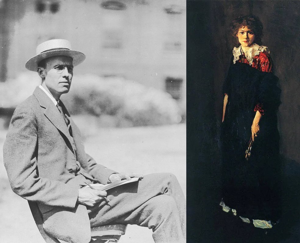 Jo provenía de una familia humilde de Manhattan. Su padre era un profesor de música, pianista fracasado y pésimo progenitor, pero le inculcó el interés por el arte y la danza. Aunque Jo estudió para ser maestra y trabajó como tal 10 años, se especializó en arte y posó para otros pintores (imagen de la derecha). Fue el arte –unas colonias para artistas– lo que la llevó hasta Hopper (a la izquierda).