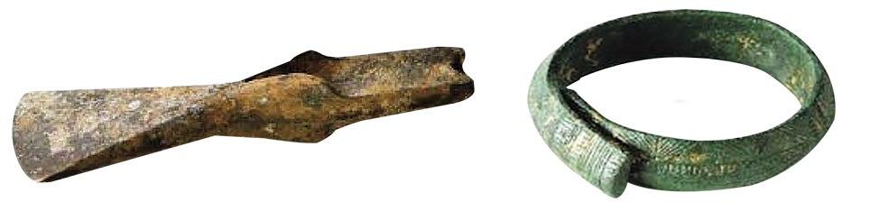 Utilizaban el bronce para la guerra y para acicalarse. Las cabezas de hacha servían para luchar y para tareas domésticas. Los brazaletes, labrados y refinados, demuestran que algunos guerreros tenían un alto estatus.