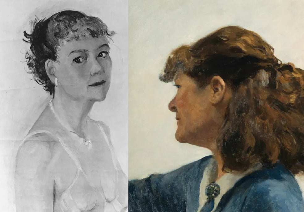 Jo escribió unos diarios que revelan que su relación con Hopper fue tormentosa, con muchas discusiones y peleas. Y un hecho: a medida que la carrera de él crecía, la de ella desaparecía. De hecho, las pinturas de Jo (como el autorretrato de la izquierda) no se han expuesto nunca. Los retratos que él hizo de ella (como el de la derecha) siguen batiendo récords en las subastas.