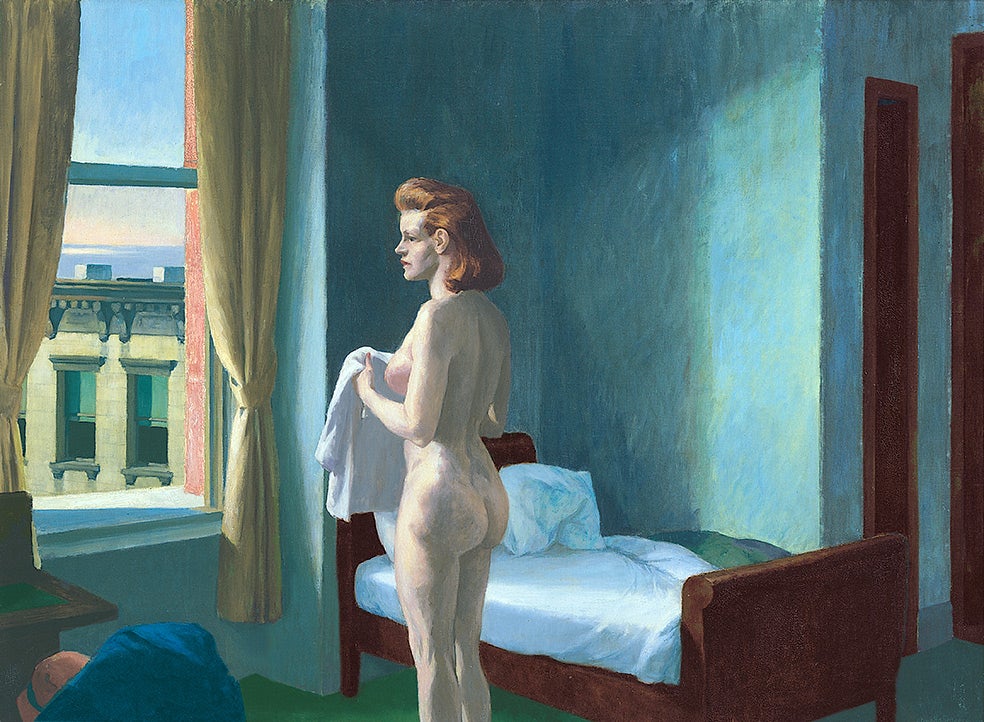 Desde 1924, Jo se convirtió en la única modelo de Hopper. Solo pintó un óleo de ella, pero hay muchas acuarelas, dibujos y caricaturas que dejan clara su importante presencia. Jo influyó enormemente en su proceso creativo, animándolo a tomarse en serio la acuarela, inspirándole en los temas o poniendo título a sus obras, como el famoso Noctámbulos.