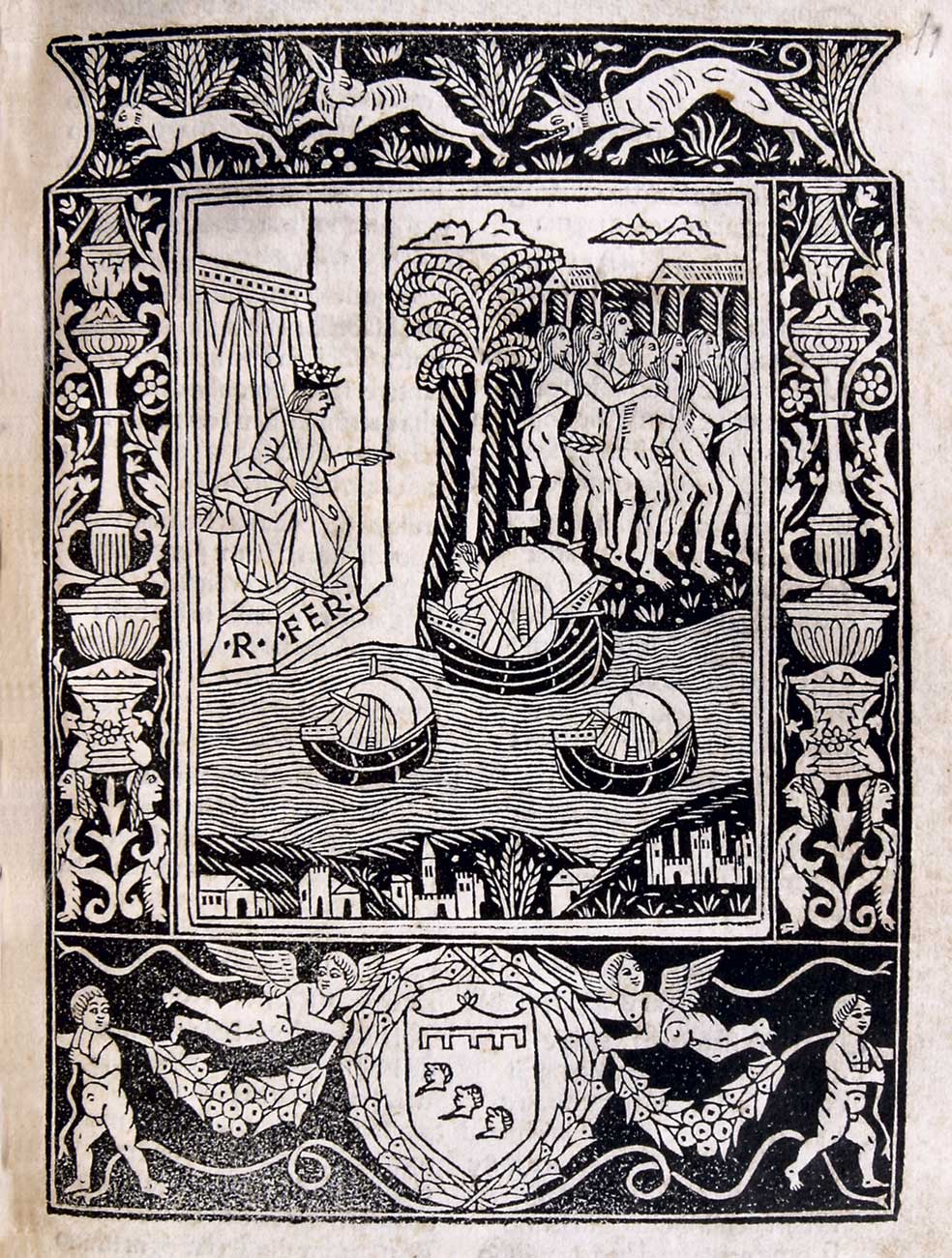 Incunable de 1493 con una de las primeras imágenes de indios americanos, un ejemplar único de la biblioteca reunida por Hernando Colón.