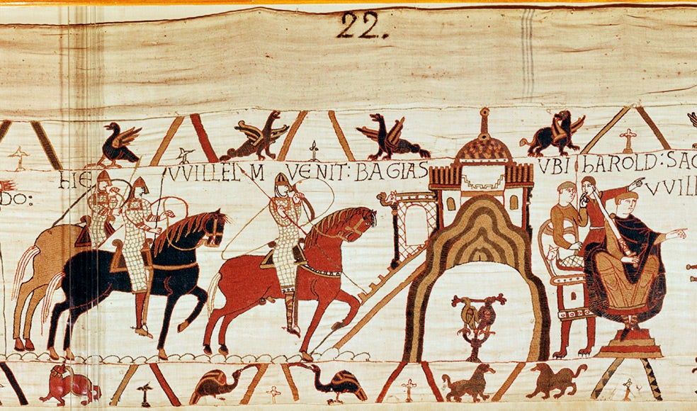 El tapiz ocupa 70 metros. Debido a su composición por escenas se ha considerado el primer cómic de la Historia.