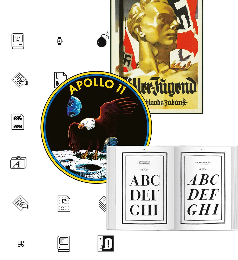 Los nazis usaron un tiempo la letra gótica Fraktur, para siempre vinculada a ellos. Y Futura es la 'tipo' que la NASA usó para el programa Apollo y, por lo tanto, la letra que llegó a la Luna. Las itálicas fueron creadas en 1501 para meter más palabras por página.