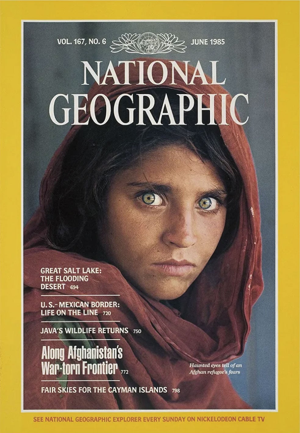 «Esta fotografía, toda una declaración de dignidad, le dio un gran impulso a mi carrera. La 'niña afgana' se llama Sharbat Gula y vive en Italia. Al regresar los talibanes al poder, la ayudamos a solicitar asilo. He estado a su lado los últimos veinte años».
