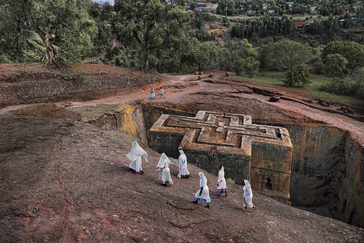 La ciudad santa de Lalibela es famosa por sus iglesias monolíticas excavadas en la roca. El rey que las construyó quiso hacer una nueva Jerusalén.