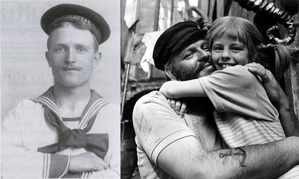 Carl Emil Pettersson fue un marino sueco al que, tras un naufragio, la marea depositó en una isla del Pacífico, habitada por una tribu que practicaba el canibalismo. Gracias a su porte (lo llamaron 'Strong Charly') y a su encanto personal no solo logró que no le hiciesen daño sino que incluso se casó con la hija del rey de la isla. Su regreso a Suecia ocupó titulares en la prensa y habría sido la inspiración para el padre de Pippi, el pirata Efraim Langstrump (a la derecha), rey de los congoleses en la ficción.