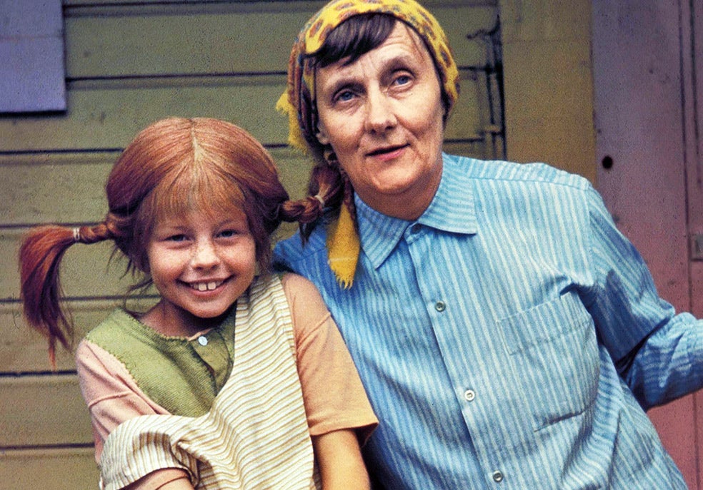 Pippi fue interpretada en televisión por la actriz Inger Nilsson (en la foto, con Astrid Lindgren), que entonces tenía 10 años y hoy tiene 64. Fue su papel más relevante; luego se dedicó más al teatro.
