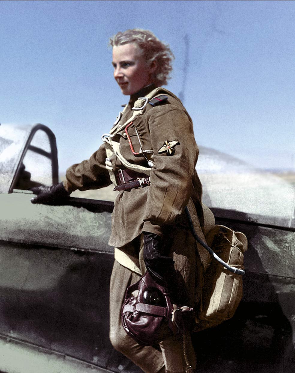 Por su pericia y arrojo, a Lilya Litvyak la reclutaron en un grupo aéreo de élite. Llegó a comandante.