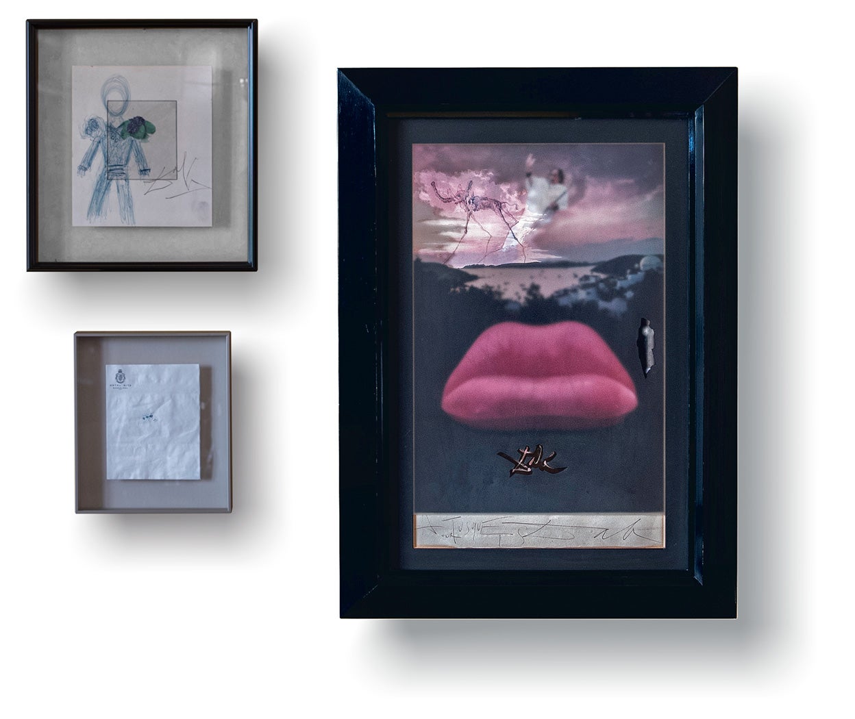 Bocetos de Dalí regalados a Tusquets.