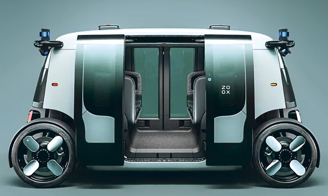 Zoox, start up, de Amazon, inició en Las Vegas sus pruebas sin conductor con un robo- taxi de diseño propio.