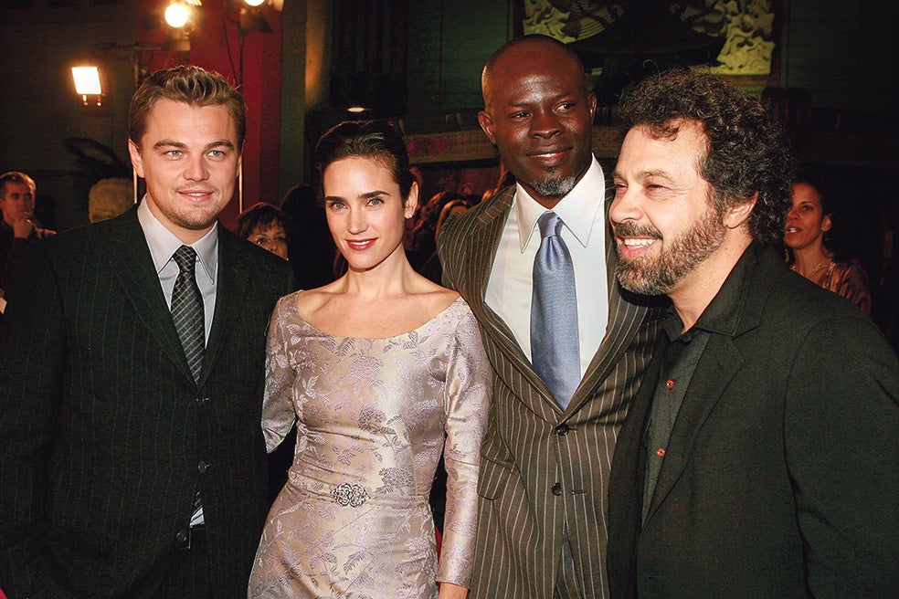 A DiCaprio lo dirigió en Diamantes de sangre, cuando ya tenía fama de seductor de modelos, bromea Zwick, que se lo encontró sentado con Jennifer Connelly ojeando un catálogo de lencería: «¿Qué hacéis?», preguntó. «De compras», respondió Connelly.