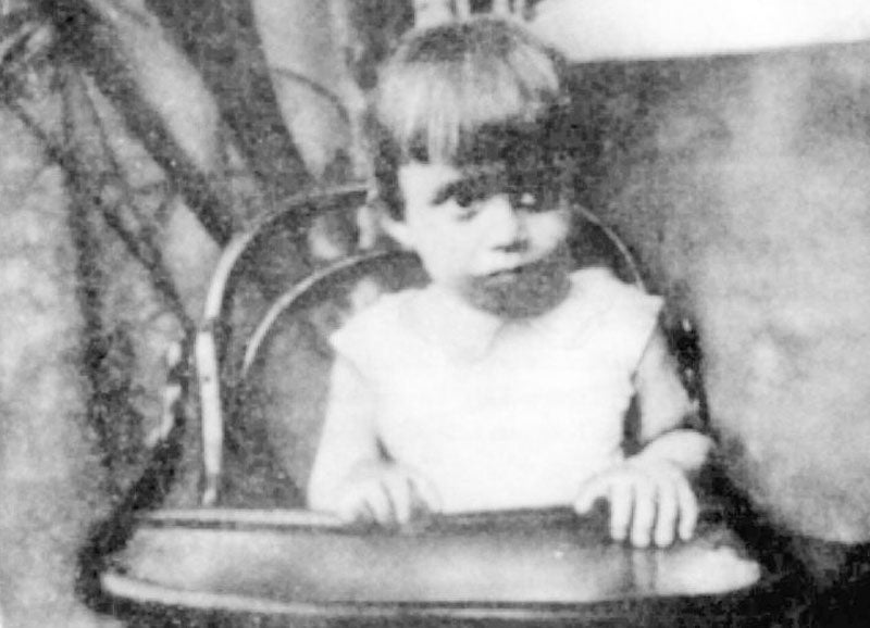 Gabriel García Márquez con 4 años en Aracataca.