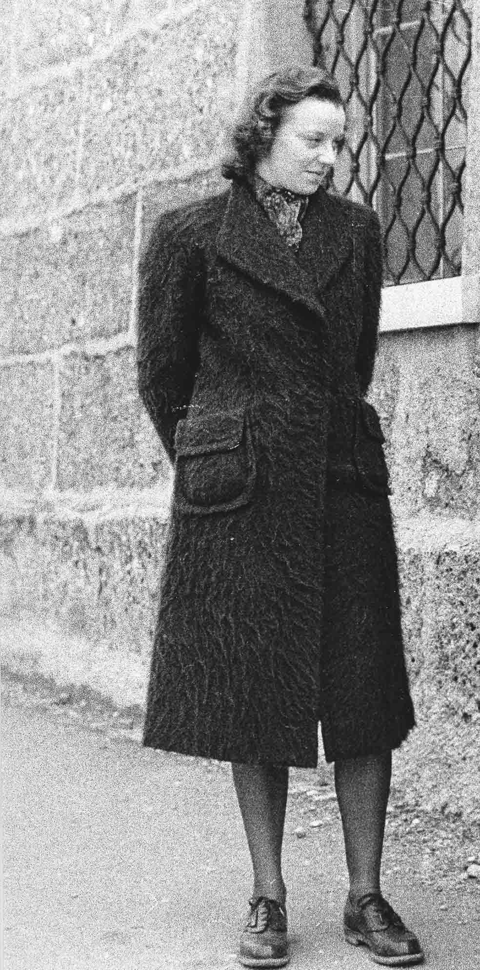 Constanze en una imagen de 1943, la última de las muy pocas que se conservan de ella. Desde el 2 de mayo de 1945 no se supo más de ella.