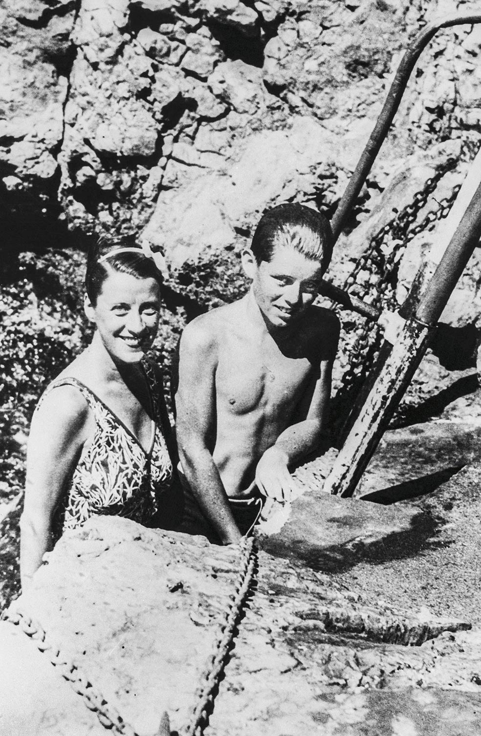 Joe Kennedy y Marlene Dietrich se citaban en el jardín del hotel. Aquí, Bob Kennedy y Lady Peel.