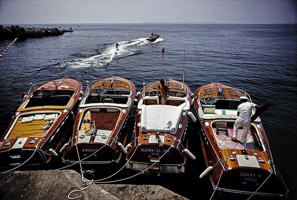 El espíritu es mantener la belleza de lo antiguo y lo chic, como estas lanchas de 1969. Hasta 2006 no se aceptaban las tarjetas de crédito.