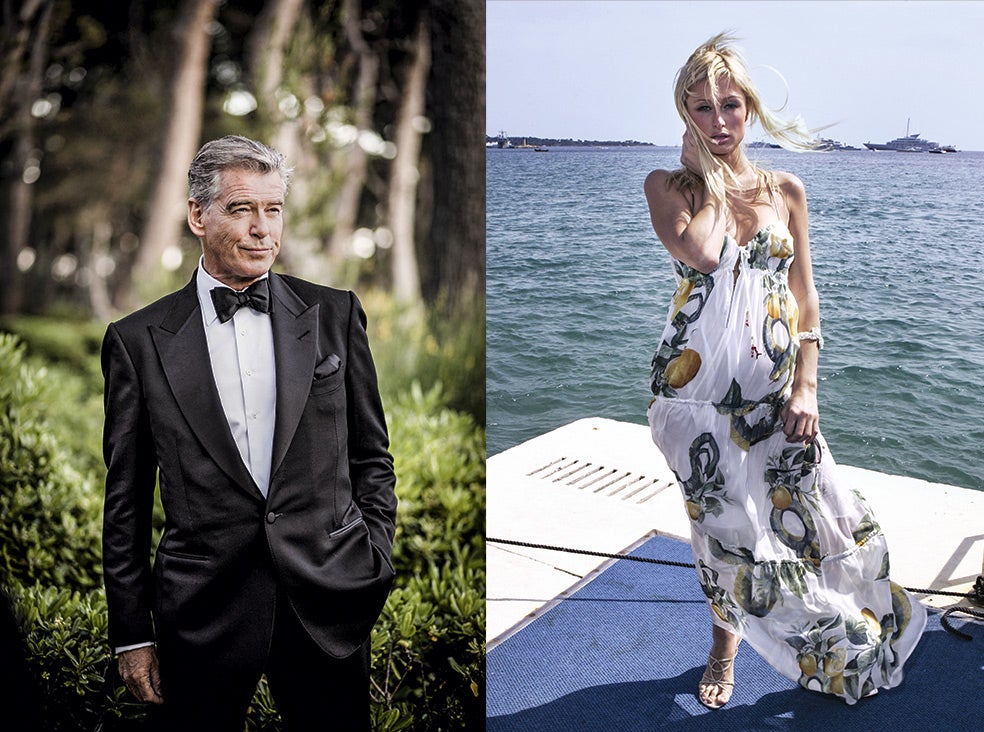 Pierce Brosnan y Paris Hilton han acudido al hotel con motivo del festival de Cannes y la gala amfAR.