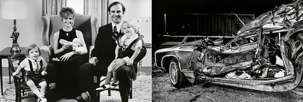 Con Neilia tuvo tres hijos. «Va a pasar algo. Es demasiado perfecto», le dijo a su esposa. En un cambio de rasante, un camión embistió al Chevrolet que conducía Neilia (dcha).