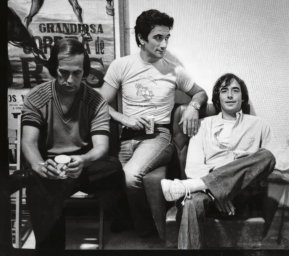 Con Serrat y Paco de Lucía, sus dos primeros representados. «Paco estaba desaprovechado en América Latina y yo le puse en su lugar».